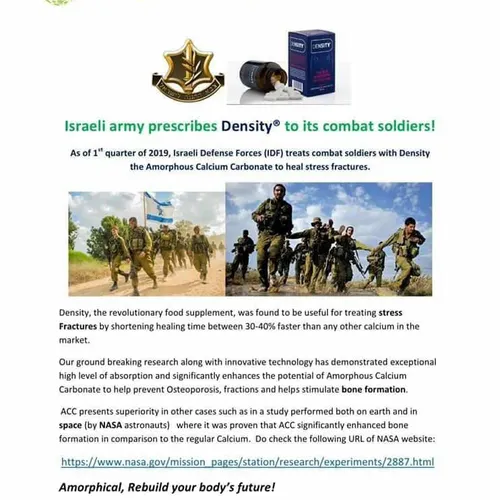 Canxi vô định hình Density của Israel