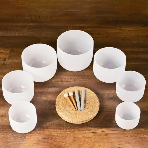 Crystal Singing Bowl Full Set 7 Chuông Tương Ứng Với 7 Luân Xa |omsohum