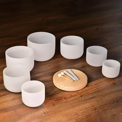 Crystal Singing Bowl Full Set 7 Chuông Tương Ứng Với 7 Luân Xa |omsohum