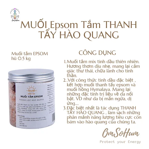 Muối Tắm Epsom Thanh Tẩy Năng Lượng