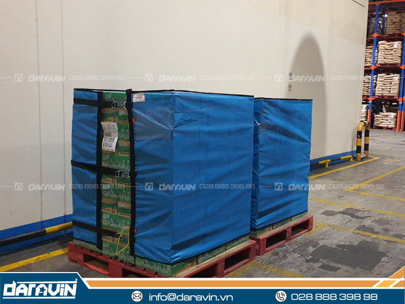 Lưới quấn pallet bảo vệ hàng hóa của Daravin