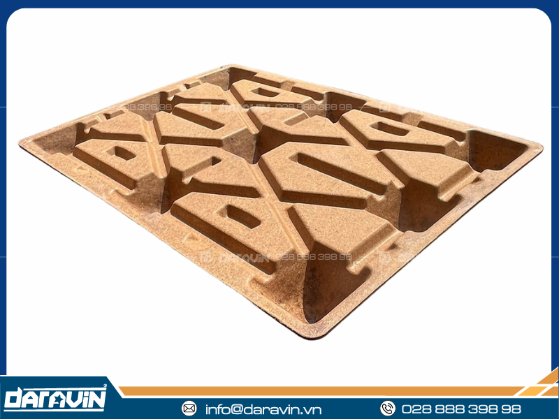 Cấu tạo và quy trình sản xuất pallet xơ dừa 1 tầng