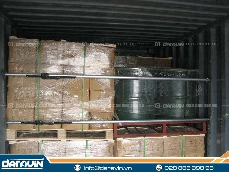 Thanh chắn thùng container bằng thép không gỉ giữ hàng hóa chắc chắn, chịu tải cao và linh hoạt cố định trong mọi loại container