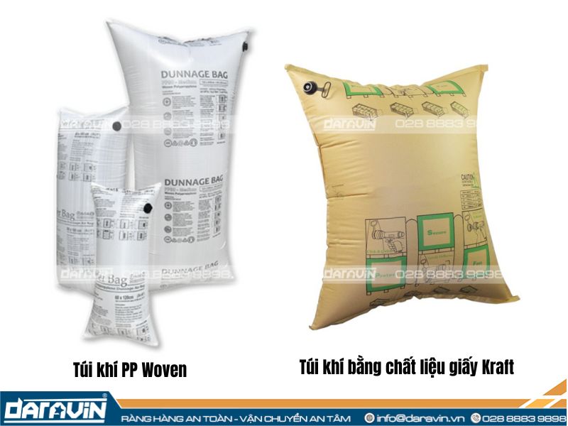 Các loại túi khí chèn hàng container phổ biến hiện nay