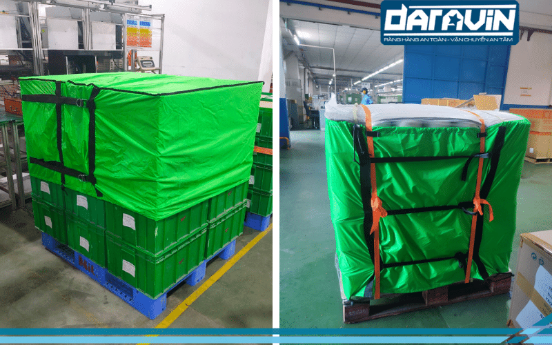 Các dự án lớn trước đây với yêu cầu tương tự như GS đều thành công khi sử dụng vải trùm pallet Các dự án lớn trước đây với yêu cầu tương tự như GS đều thành công khi sử dụng vải trùm pallet