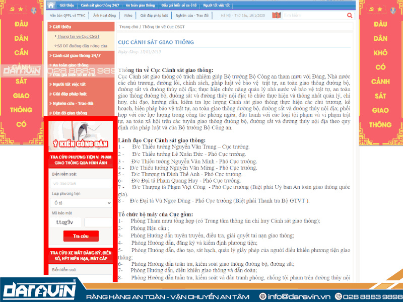 Nộp tiền phạt nguội online