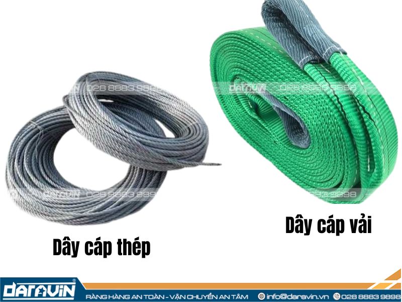 Ưu nhược điểm của dây cáp vải cẩu hàng so với những loại cáp khác