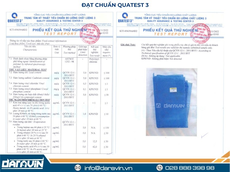 Chứng nhận & đánh giá sản phẩm lưới quấn pallet tái sử dụng có ràng chân