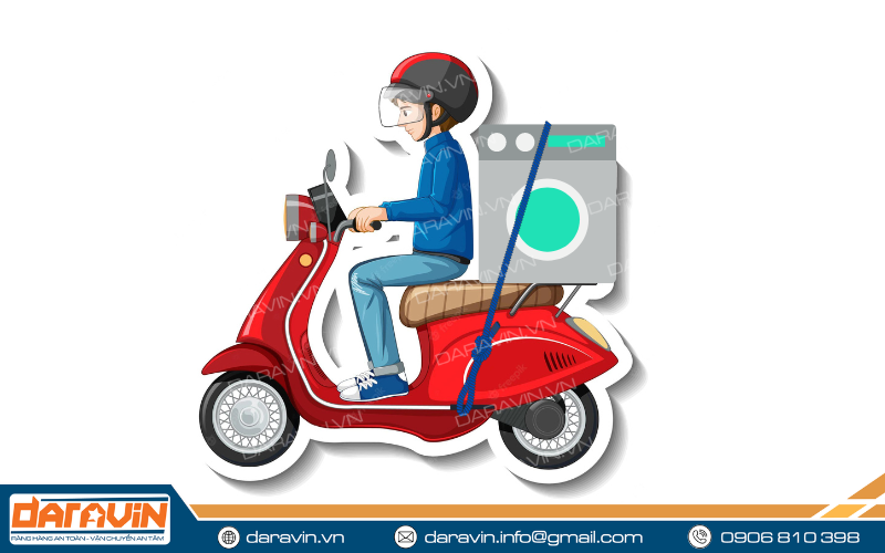 Cố định chắc chắn máy giặt bằng một số loại dây ràng chuyên dụng Cố định chắc chắn máy giặt bằng một số loại dây ràng chuyên dụng