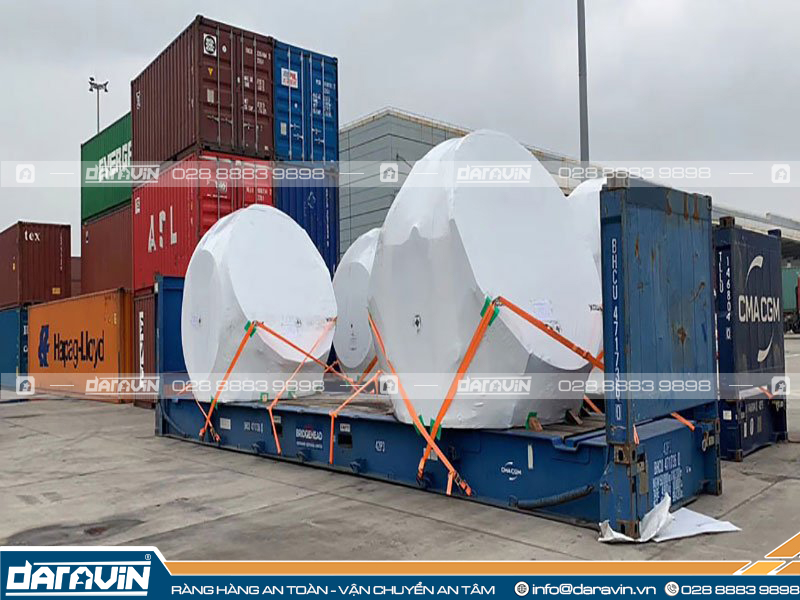 Cố định hàng hóa theo phương pháp top over Lashing Cố định hàng hóa theo phương pháp top over Lashing