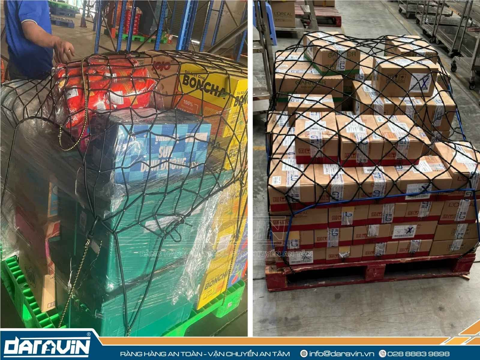 Công ty Kho vận Sài Gòn tin dùng lưới thun Daravin để tối ưu chi phí đóng gói