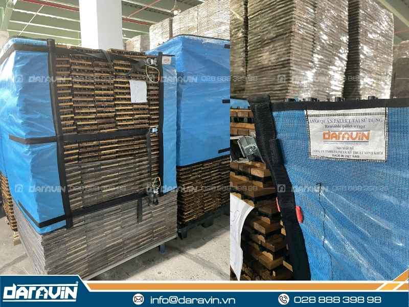 Lưới quấn pallet DARAVIN giúp Nghĩa Sơn giữ hàng ổn định, tiết kiệm chi phí, tăng năng suất và giảm rác thải nhựa trong kho