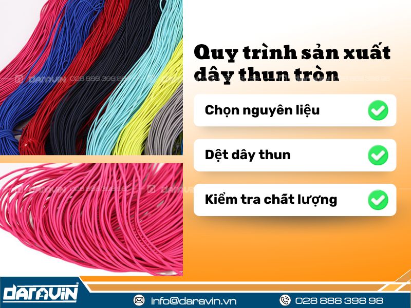 quy trình sản xuất dây thun tròn