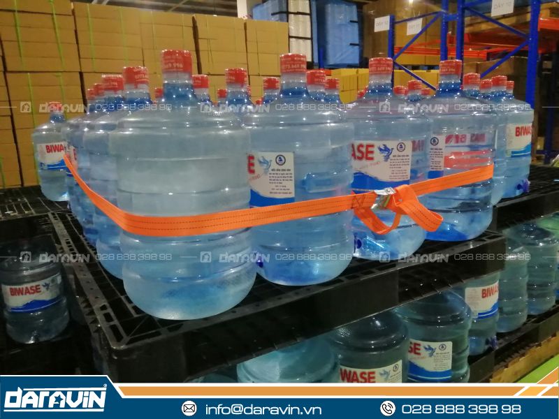 Dây ràng pallet khóa cam tái sử dụng tiết kiệm chi phí doanh nghiệp