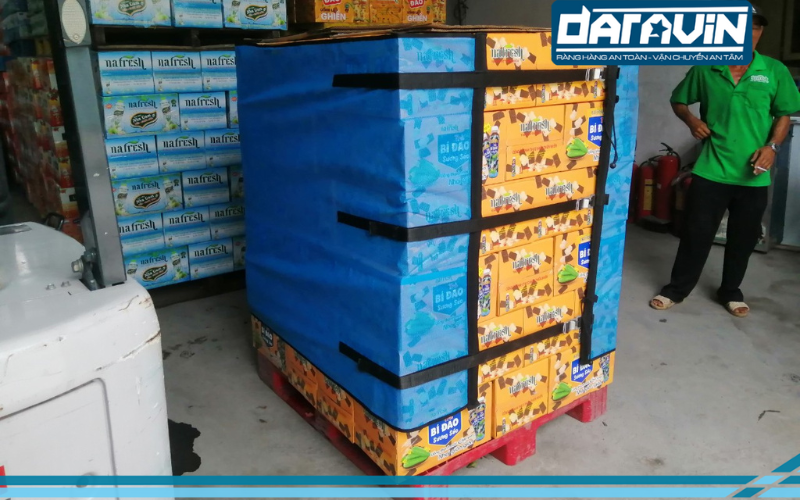 Giải pháp sử dụng lưới quấn pallet để bảo vệ hàng hóa đã làm hài lòng công ty Nafooco Giải pháp sử dụng lưới quấn pallet để bảo vệ hàng hóa đã làm hài lòng công ty Nafooco