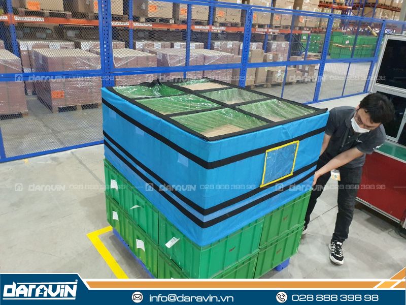 Giới thiệu lưới quấn trùm pallet tái sử dụng