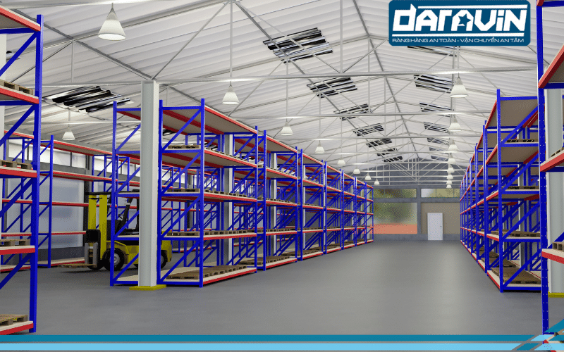 Kích thước của kệ pallet phụ thuộc vào một vài yếu tố trong kho hàng Kích thước của kệ pallet phụ thuộc vào một vài yếu tố trong kho hàng