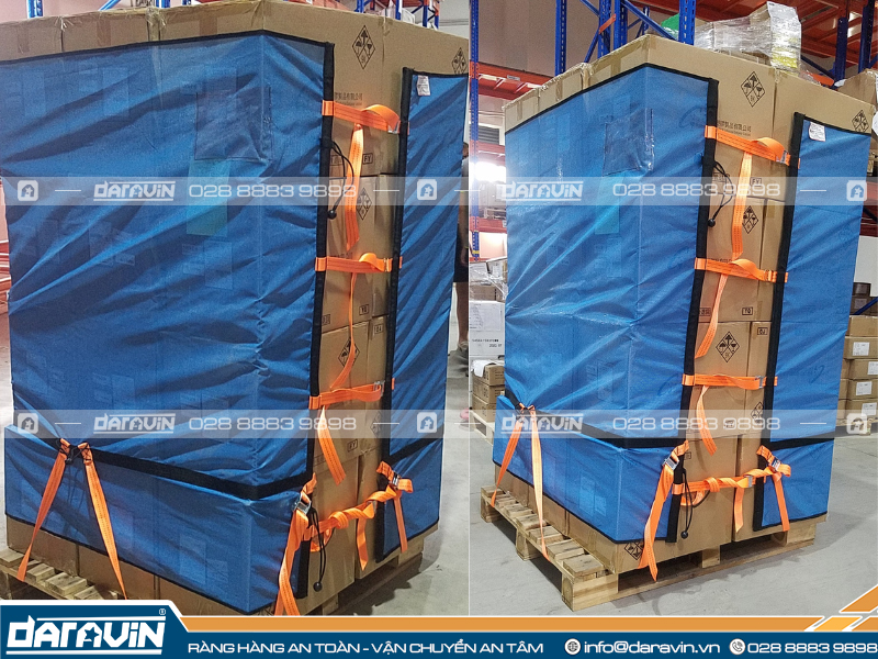 Lưới quấn pallet có ràng chân