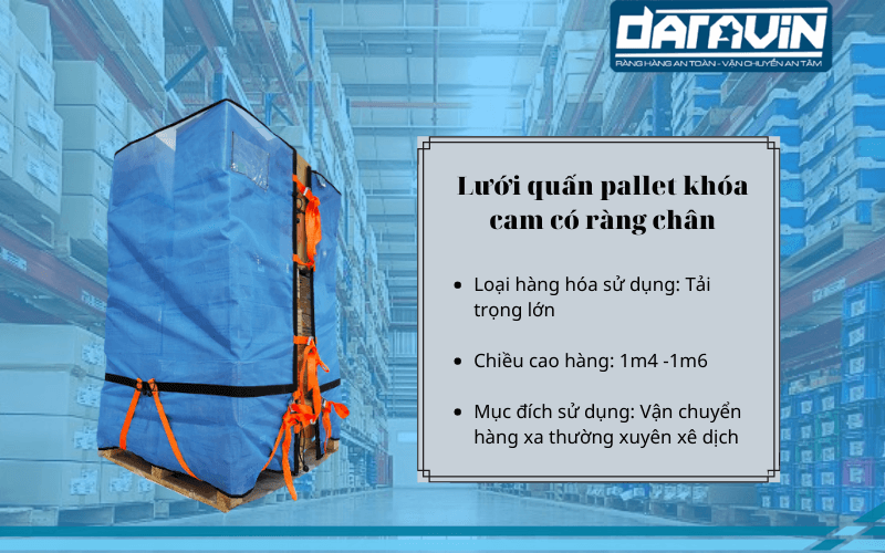 Lưới quấn pallet khóa cam có ràng chân được đề xuất sử dụng cho kho hàng Shopee Lưới quấn pallet khóa cam có ràng chân được đề xuất sử dụng cho kho hàng Shopee