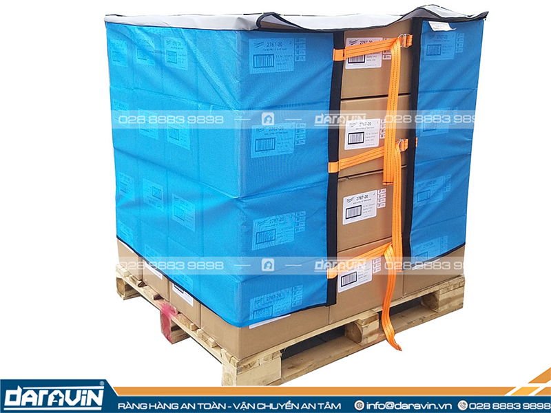 Lưới quấn pallet khóa ring xiết Daravin có đa dạng kích thước để lựa chọn Lưới quấn pallet khóa ring xiết Daravin có đa dạng kích thước để lựa chọn