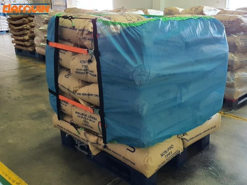 Lưới quấn pallet có viền thun