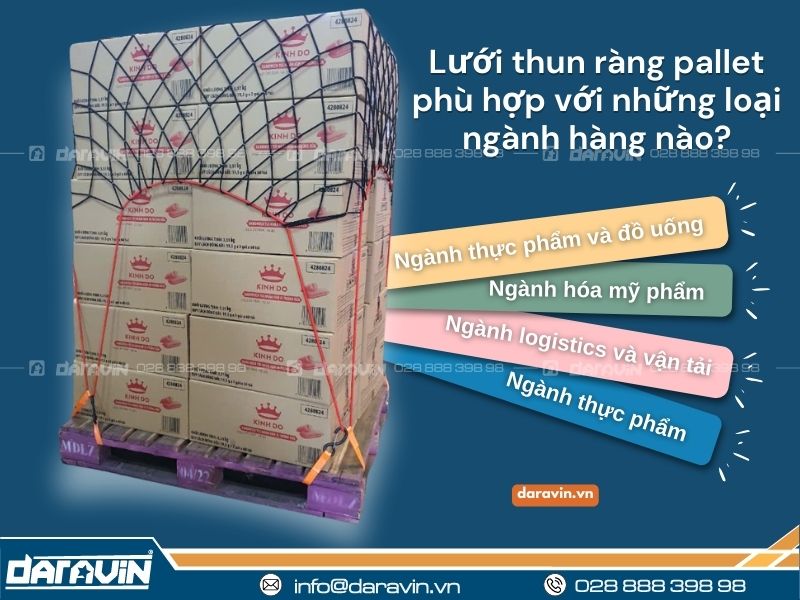 Lưới thun ràng pallet phù hợp với những loại ngành hàng nào?
