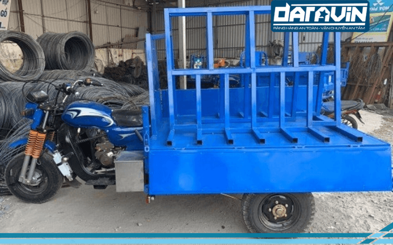 Mẫu xe ba gác chở kính Mẫu xe ba gác chở kính