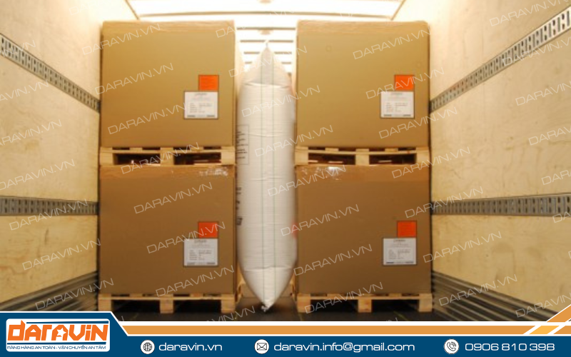 Những lưu ý khi sử dụng túi khí chèn lót hàng trên container Những lưu ý khi sử dụng túi khí chèn lót hàng trên container