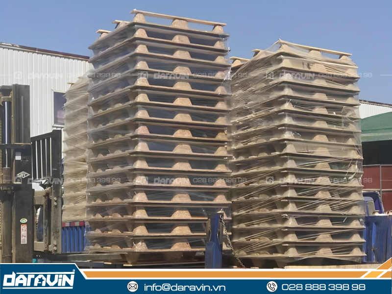 Sự đa dụng của pallet xơ dừa 2 tầng