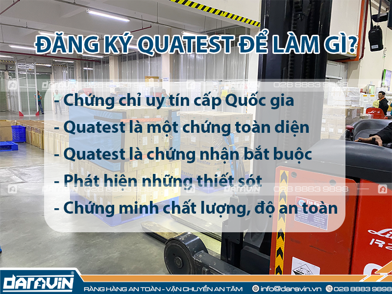 Vì sao các sản phẩm cần đăng ký Quatest?