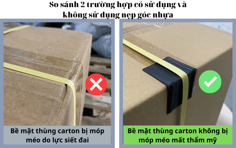 So sánh 2 trường hợp có sử dụng và không sử dụng nẹp góc nhựa So sánh 2 trường hợp có sử dụng và không sử dụng nẹp góc nhựa