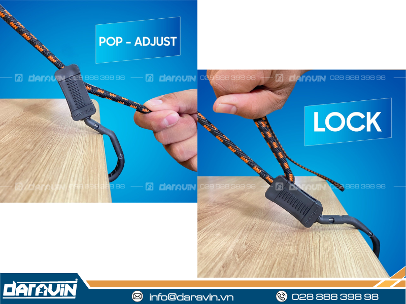 Application of Adjustable Bungee Cord