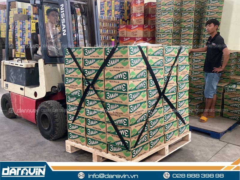 Giới thiệu dây thun chéo ràng pallet tái sử dụng
