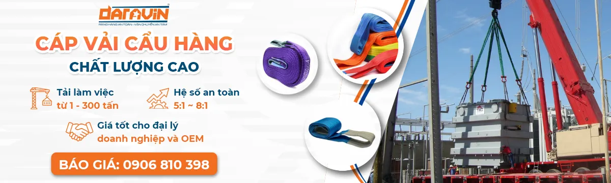 Dây cáp vải cẩu hàng chất lượng cao