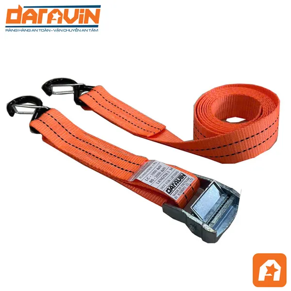 Dây Chằng Khóa Cam Bản 35mm Móc S Chống Tháo Tải 650kg