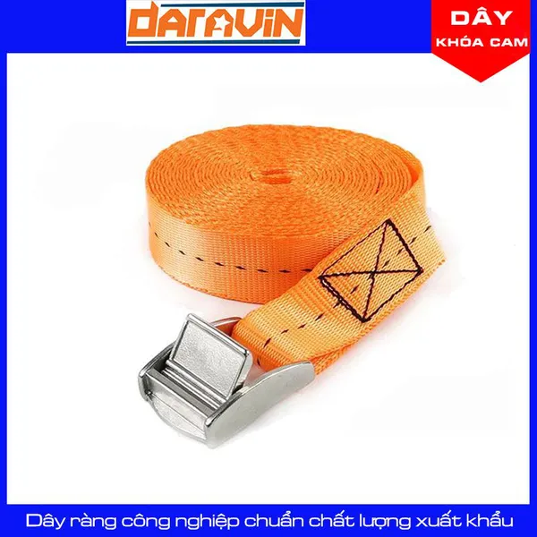 Dây Chằng Khóa Cam Bản 25mm Tải 250kg Không Móc