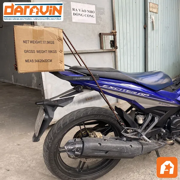 Dây thun ràng đồ xe máy có tăng chỉnh Daravin