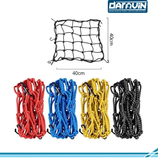 Lưới thun ràng đồ xe máy có phản quang 40 x 40cm