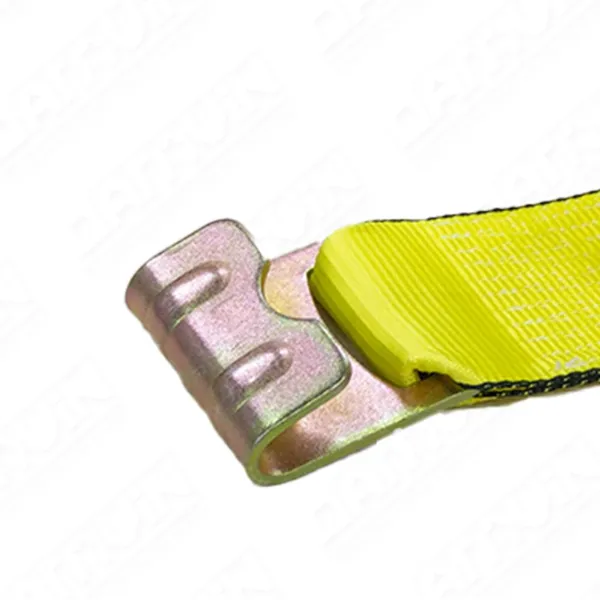 Ratchet Tie Down Strap - 8,000 kg 4-inch width Yellow Strap Flat Hook