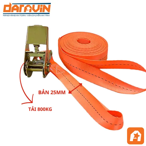 Ratchet Tie Down Strap - 1,760 lb 1-inch width without Hook