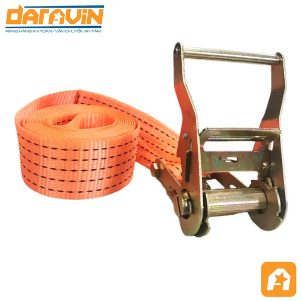 Dây tăng đơ vải chằng hàng bản 50mm tải 5 tấn không móc