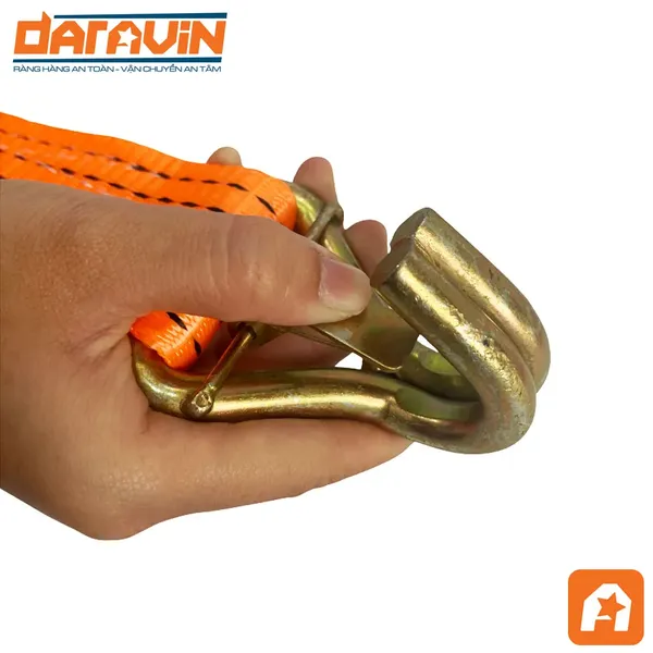 Ratchet Tie Down Straps - 11,000 lb 2-inch width J hook and latch