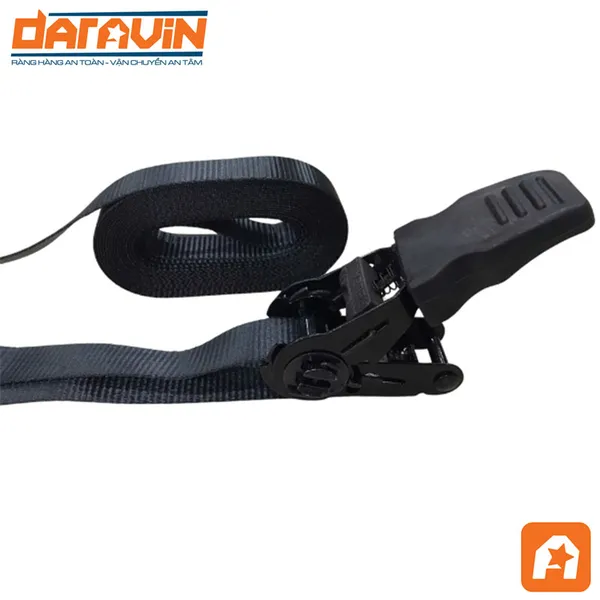 Dây tăng đơ cán nhựa bản 25mm tải 650kg không móc
