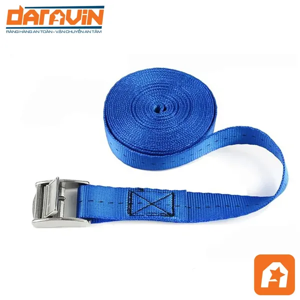 Dây Chằng Khóa Cam Bản 25mm Tải 250kg Không Móc