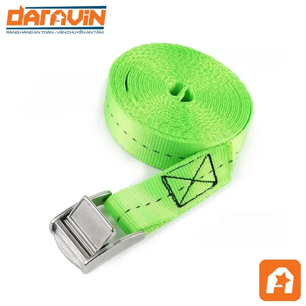 Dây Chằng Khóa Cam Bản 25mm Tải 250kg Không Móc