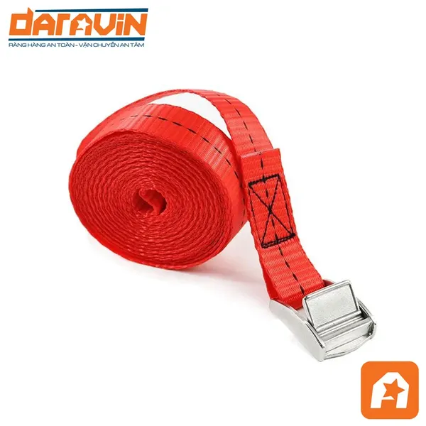 Dây Chằng Khóa Cam Bản 25mm Tải 250kg Không Móc