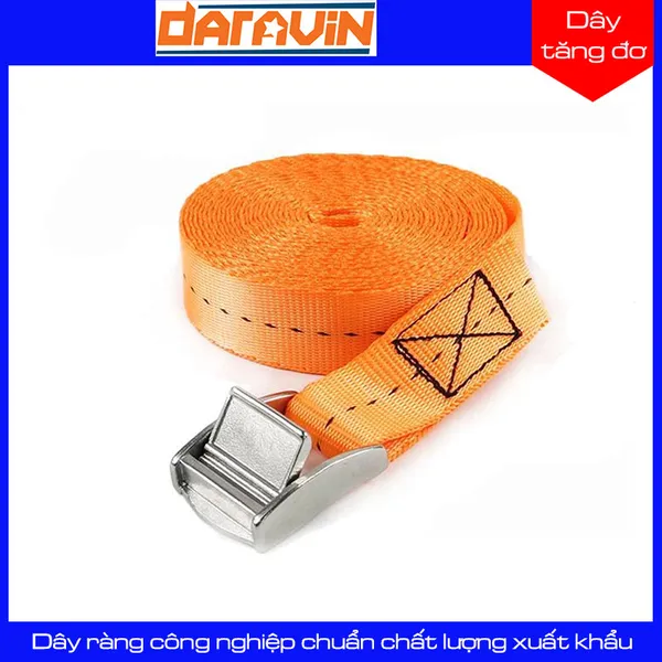 Dây Chằng Khóa Cam Bản 25mm Tải 250kg Không Móc