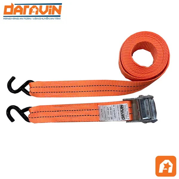 Dây Chằng Khóa Cam Bản 35mm Móc S Tải 650kg