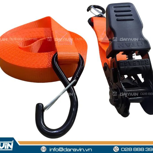 Dây Chằng Khóa Cam Bản 35mm Móc S Tải 650kg