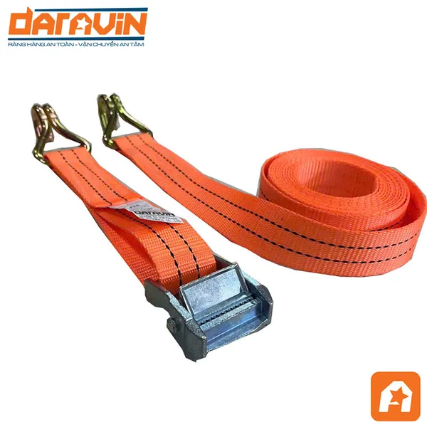 Dây Chằng Khóa Cam Bản 35mm Móc J Tải 650kg